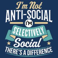 Not Antisocial, Sarcastic Humor, Sarcasm Drawstring Bag