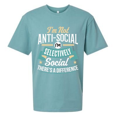 Not Antisocial, Sarcastic Humor, Sarcasm Sueded Cloud Jersey T-Shirt