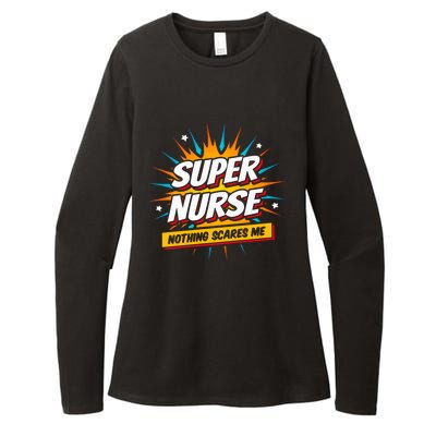 Nurse Appreciation Super Nurse Hero Superhero Nurse Gift Womens CVC Long Sleeve Shirt