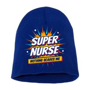 Nurse Appreciation Super Nurse Hero Superhero Nurse Gift Short Acrylic Beanie