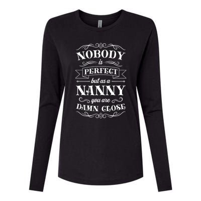 Nanny Aupair Sitter Great Gift Womens Cotton Relaxed Long Sleeve T-Shirt