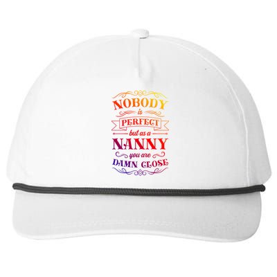 Nanny Aupair Sitter Gift Snapback Five-Panel Rope Hat