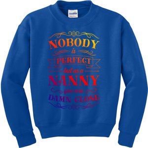 Nanny Aupair Sitter Gift Kids Sweatshirt