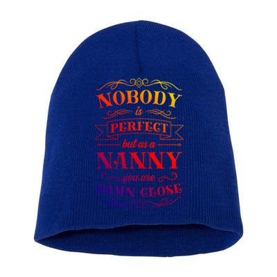 Nanny Aupair Sitter Gift Short Acrylic Beanie