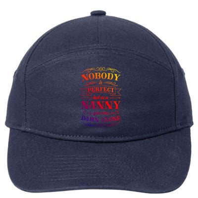 Nanny Aupair Sitter Gift 7-Panel Snapback Hat