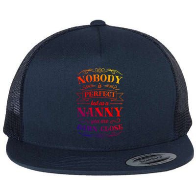 Nanny Aupair Sitter Gift Flat Bill Trucker Hat