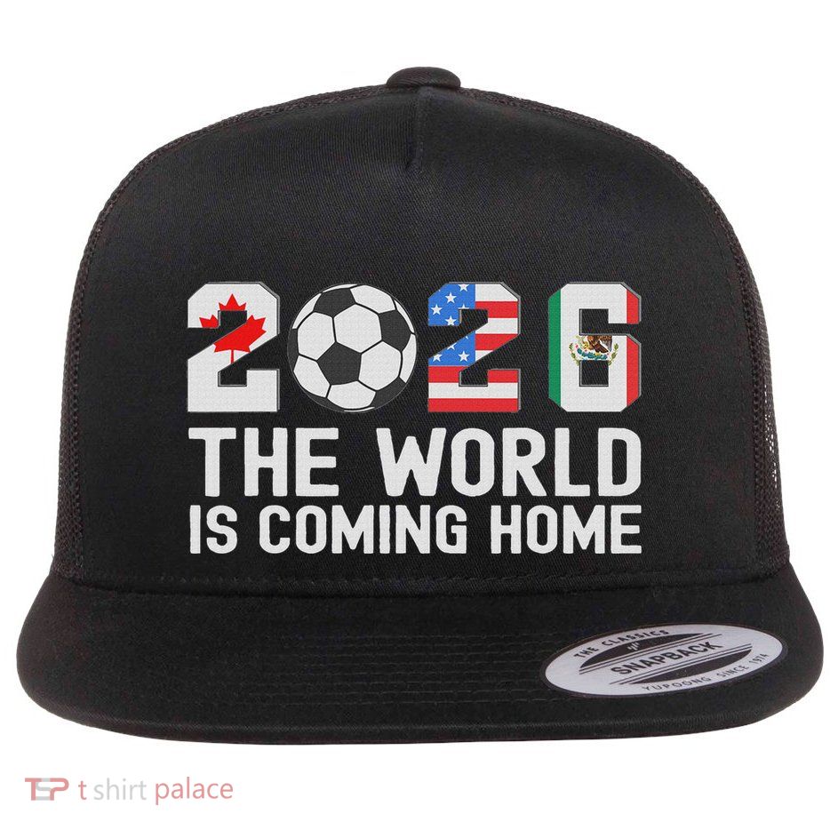 North America Soccer Ball Boy Girl Cool 2026 Football Flatbill Hat