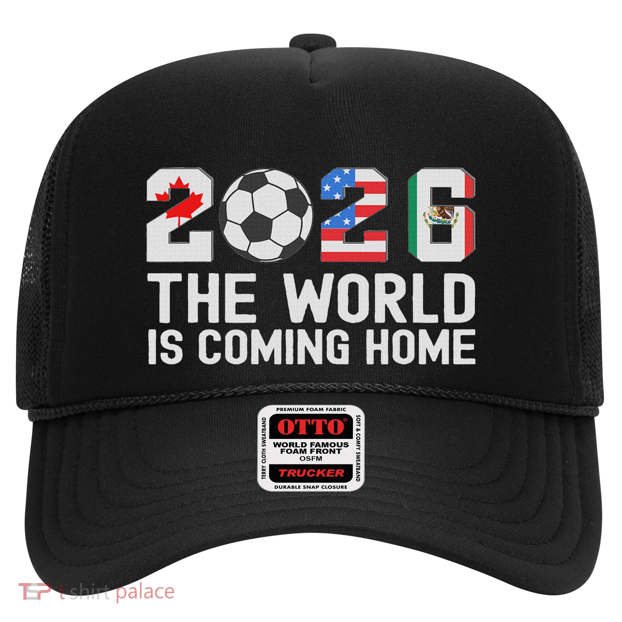 North America Soccer Ball Boy Girl Cool 2026 Football Trucker Hat