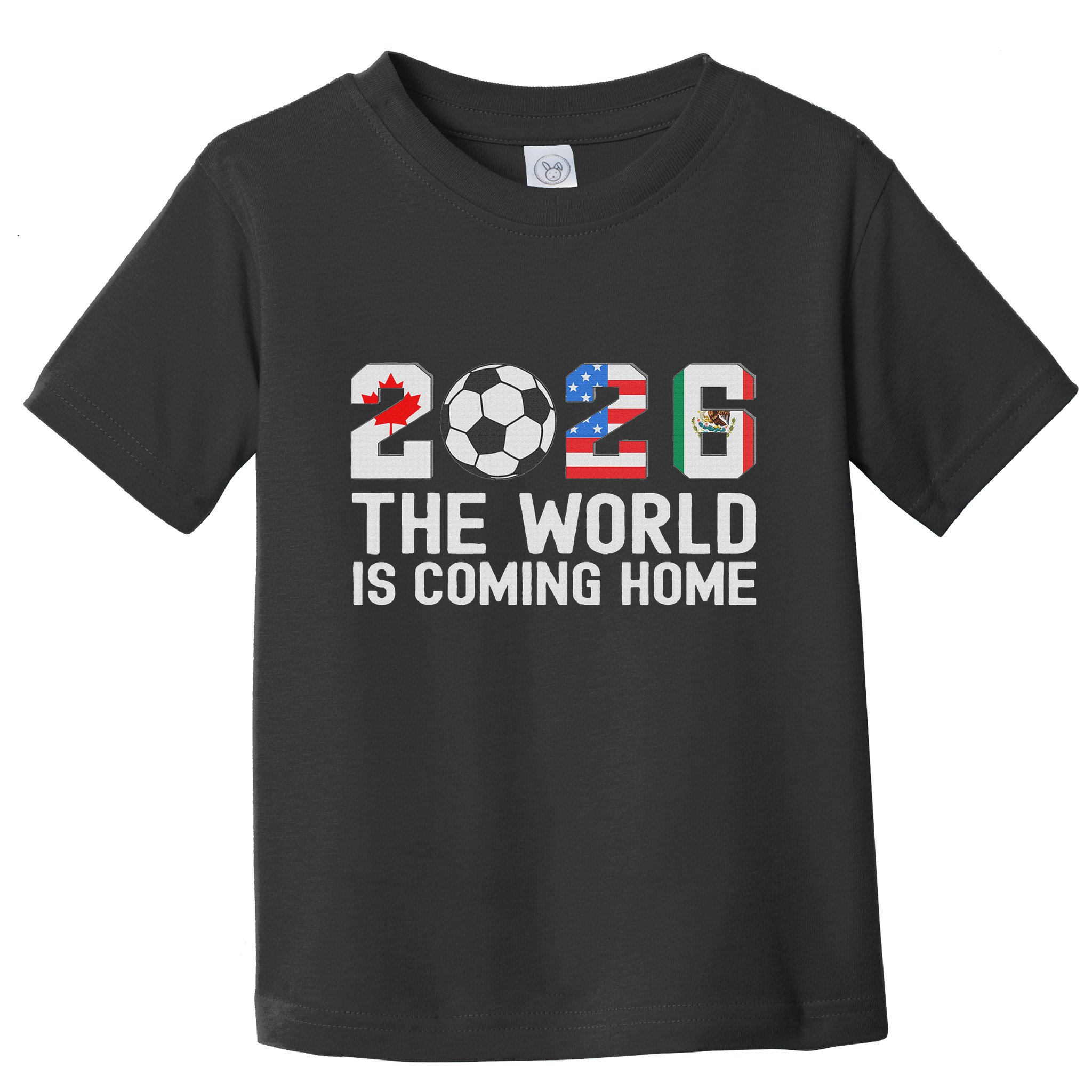 North America Soccer Ball Boy Girl Cool 2026 Football Toddler T-Shirt