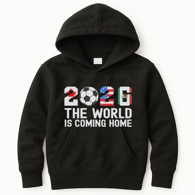 North America Soccer Ball Boy Girl Cool 2026 Football Kids Hoodie