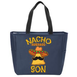 Nacho Average Son Mexican Dish Male Child Cinco De Mayo Gift Zip Tote Bag