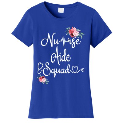 Nurse Aide Squad Flower Nurses Nursing Graduation Medical Gift Women's T-Shirt