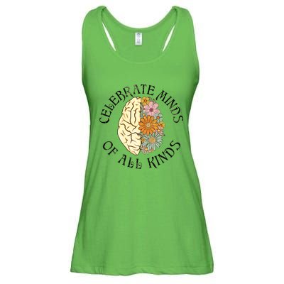 Neurodiversity Autism Spectrum ASD ADHD Rainbow Brain Ladies Essential Flowy Tank