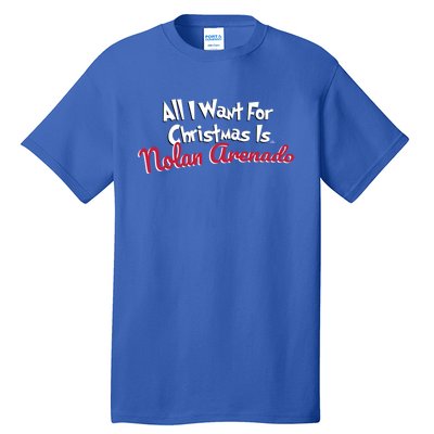 Nolan Arenado St Louis Baseball All I Want For Christmas Cute Gift Tall T-Shirt