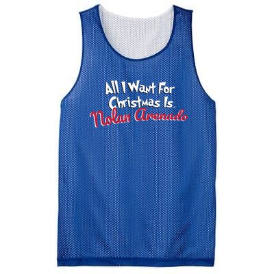 Nolan Arenado St Louis Baseball All I Want For Christmas Cute Gift Mesh Reversible Basketball Jersey Tank