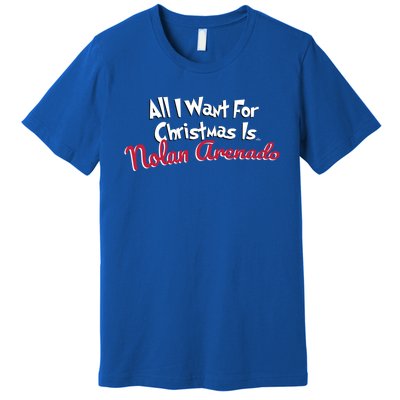 Nolan Arenado St Louis Baseball All I Want For Christmas Cute Gift Premium T-Shirt