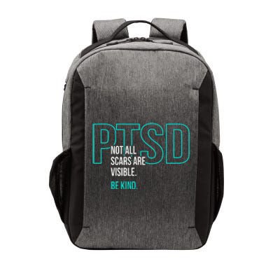 Not All Scars Are Visible. Be Kind. PTSD Awareness Month Vector Backpack