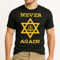 Never Again Support Israel Jewish Star Of David Idf Logo Cooling Performance Crew T-Shirt
