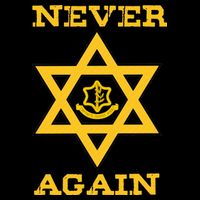 Never Again Support Israel Jewish Star Of David Idf Logo Cooling Performance Crew T-Shirt