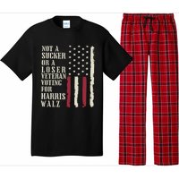 Not A Sucker Or A Loser Veterans Voting For Harris Walz 2024 Pajama Set