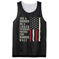 Not A Sucker Or A Loser Veterans Voting For Harris Walz 2024 Mesh Reversible Basketball Jersey Tank