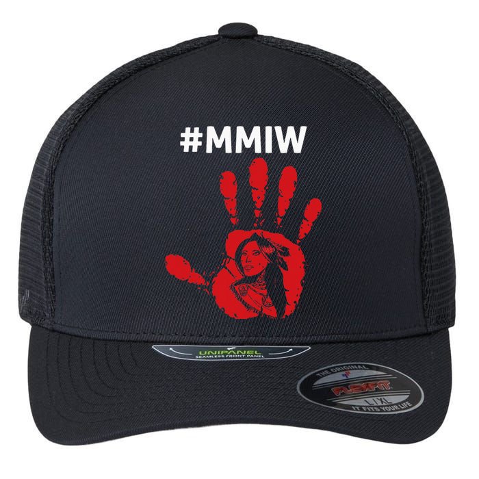 Native America Stolen Sisters Awareness Merch MMIW Flexfit Unipanel Trucker Cap