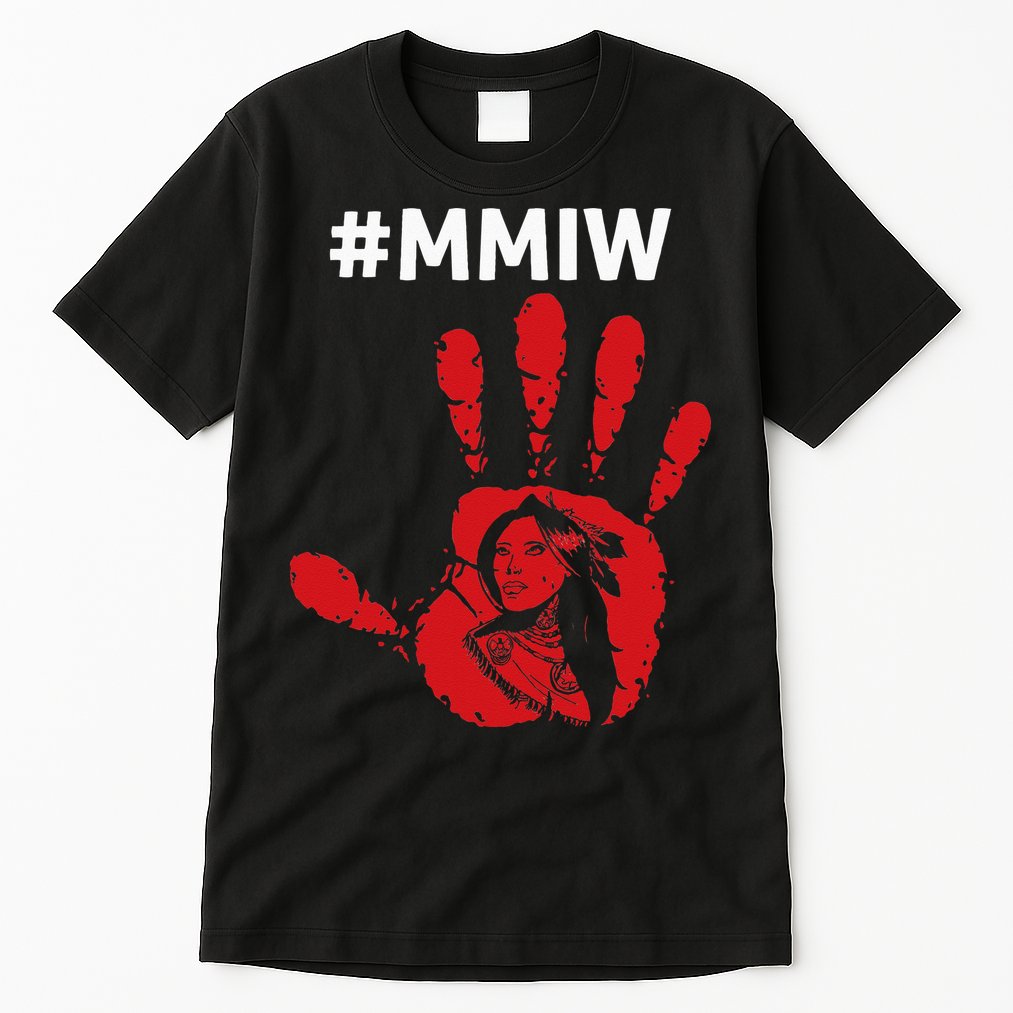 Native America Stolen Sisters Awareness Merch MMIW Tall T-Shirt