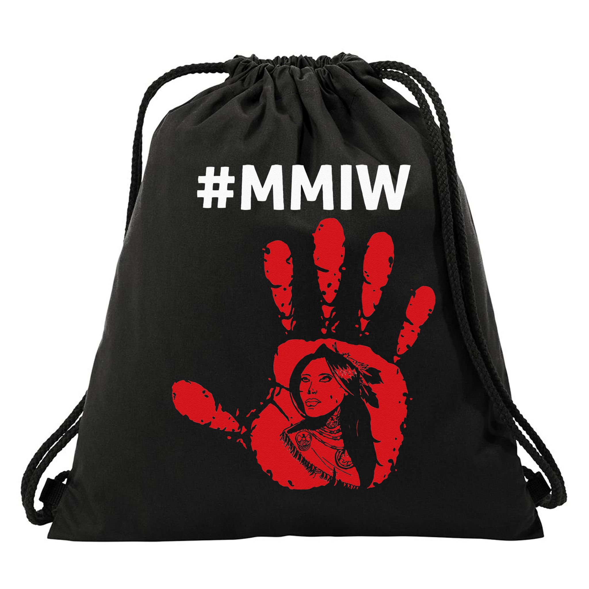 Native America Stolen Sisters Awareness Merch MMIW Drawstring Bag