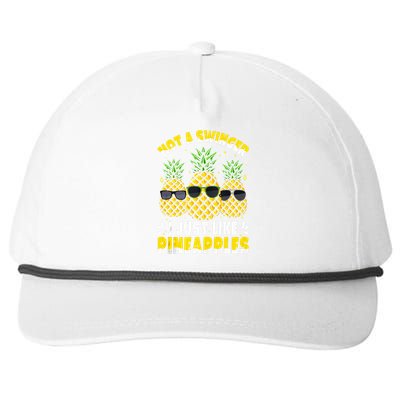 Not A Swinger I Just Like Pineapples Cool Pienapples Outfit Snapback Five-Panel Rope Hat