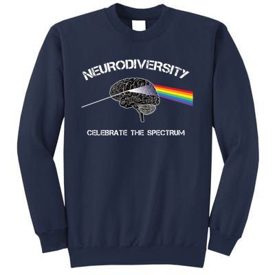 Neurodiversity Autism Spectrum Asd Adhd Rainbow Brain Gift Sweatshirt