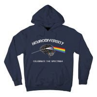 Neurodiversity Autism Spectrum Asd Adhd Rainbow Brain Gift Tall Hoodie