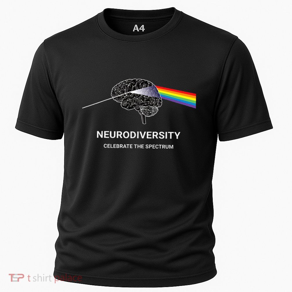 Neurodiversity Autism Spectrum Asd Adhd Rainbow Brain Performance Shirt