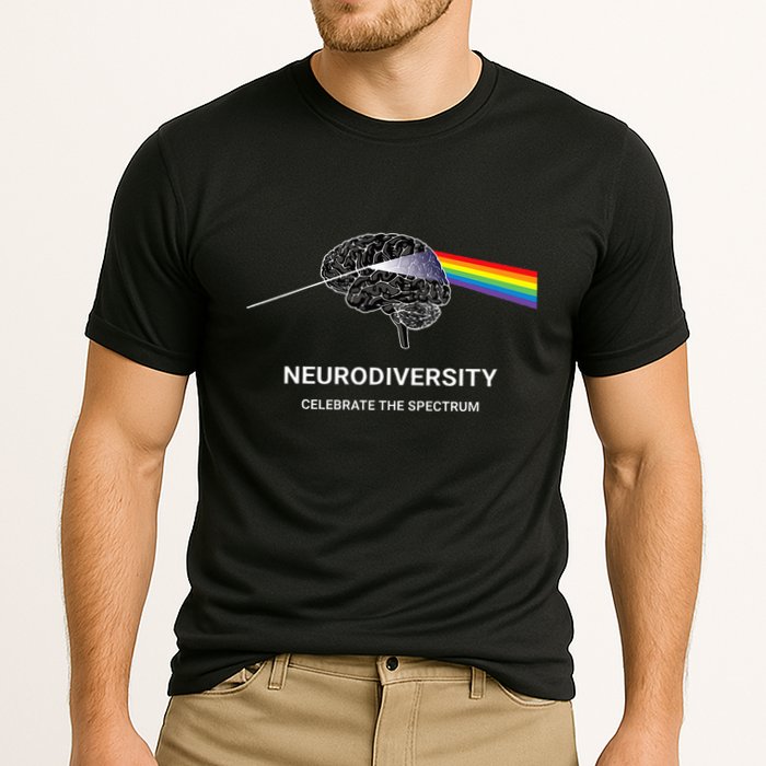 Neurodiversity Autism Spectrum Asd Adhd Rainbow Brain Performance Shirt