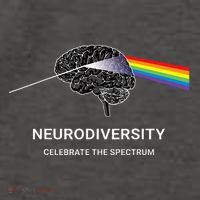 Neurodiversity Autism Spectrum Asd Adhd Rainbow Brain Vector Backpack