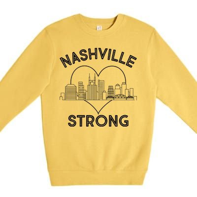 Nashville Strong Support  Premium Crewneck Sweatshirt