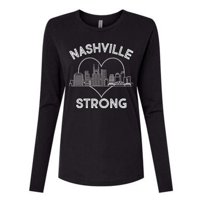 Nashville Strong Support  Womens Cotton Relaxed Long Sleeve T-Shirt