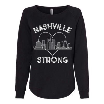 Nashville Strong Support  Womens California Wash Sweatshirt