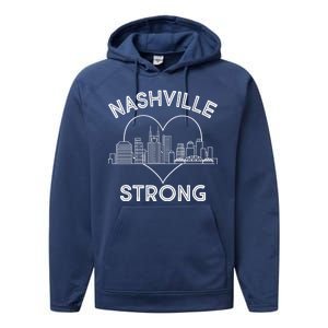 Nashville Strong Support  Performance Fleece Hoodie