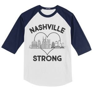 Nashville Strong Support  Kids Colorblock Raglan Jersey