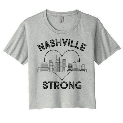 Nashville Strong Support  Women's Crop Top Tee