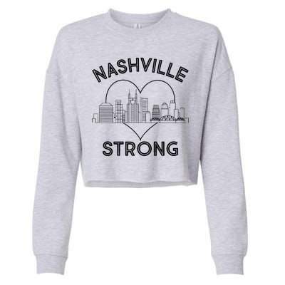 Nashville Strong Support  Cropped Pullover Crew