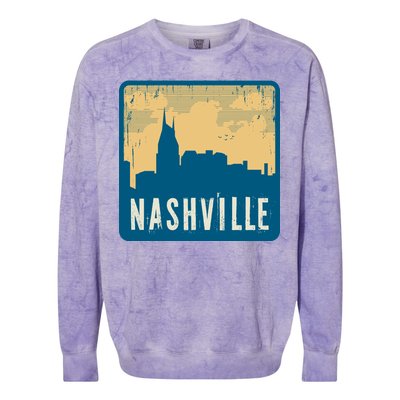 Nashville Vintage Colorblast Crewneck Sweatshirt