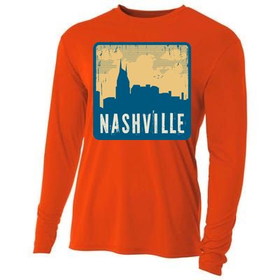 Nashville Vintage Cooling Performance Long Sleeve Crew