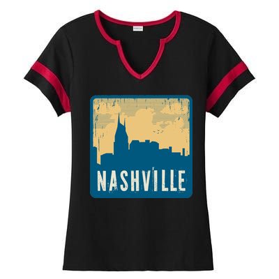 Nashville Vintage Ladies Halftime Notch Neck Tee