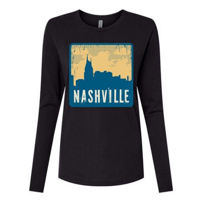 Nashville Vintage Womens Cotton Relaxed Long Sleeve T-Shirt