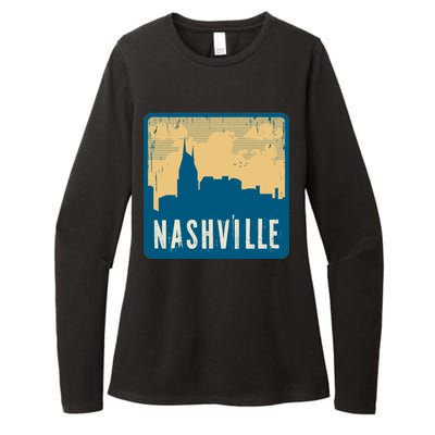 Nashville Vintage Womens CVC Long Sleeve Shirt