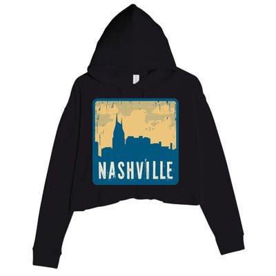 Nashville Vintage Crop Fleece Hoodie