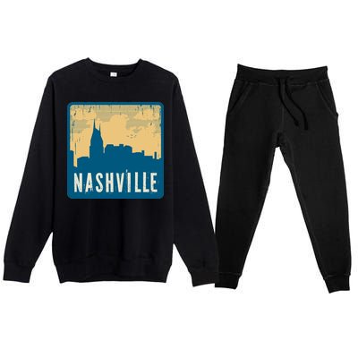 Nashville Vintage Premium Crewneck Sweatsuit Set