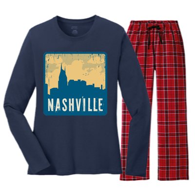 Nashville Vintage Women's Long Sleeve Flannel Pajama Set 