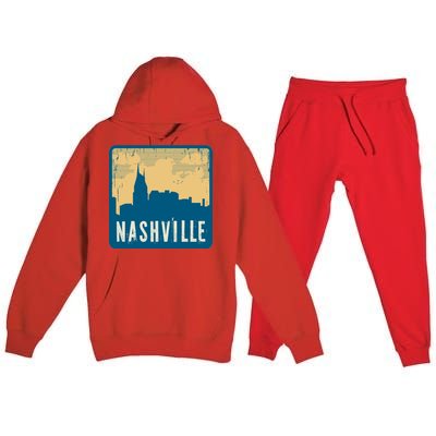 Nashville Vintage Premium Hooded Sweatsuit Set